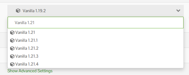 Select a jar on the dropdown 