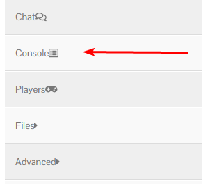 Click console on multicraft