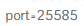 change the port in the config file