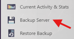 Backup your server