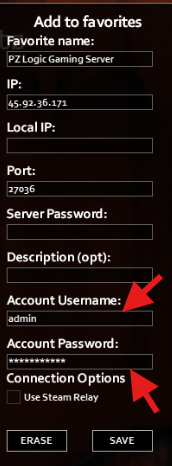 open your game and login as admin