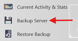 backup your server