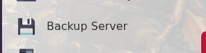 Backup Server button in TCAdmin
