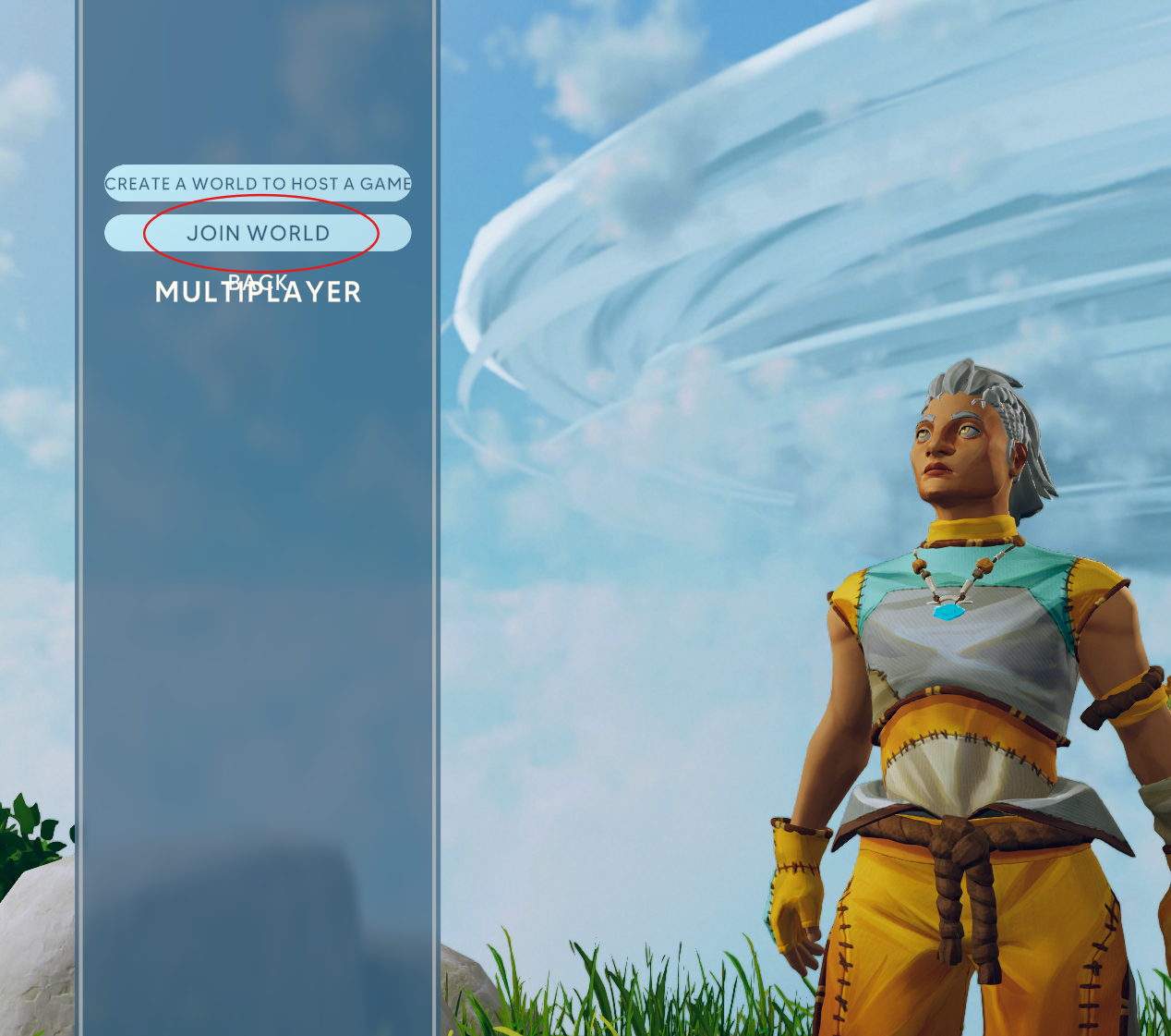 Aloft Multiplayer Join World button