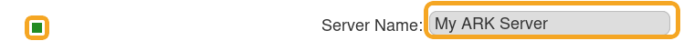 ARK Custom Commandline Server Name field
