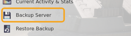 Arma 3 Backup Server button