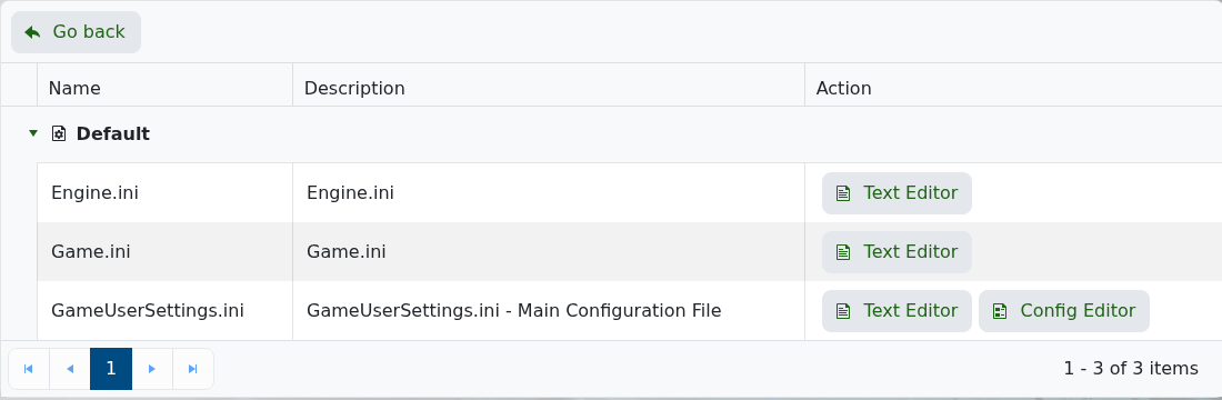 Dark and Light Configuration Files with Text Editor buttons