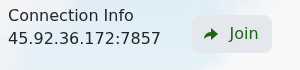 Dark and Light Connection Info and Join button