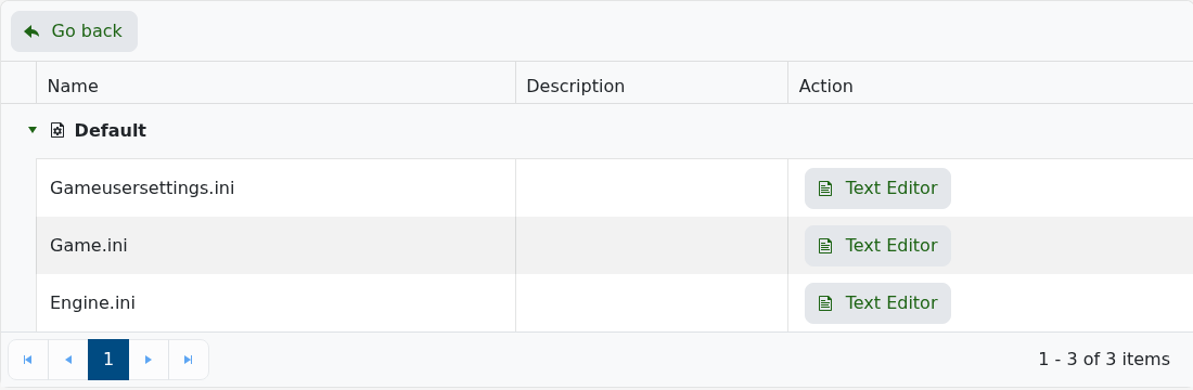 Day of Dragons configuration files and their Text Editor buttons