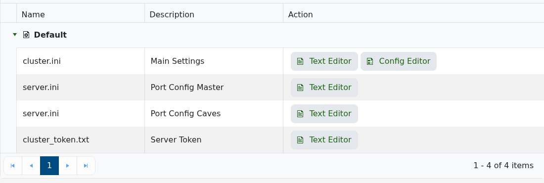 Don't Starve Together configuration files including cluster_token.txt