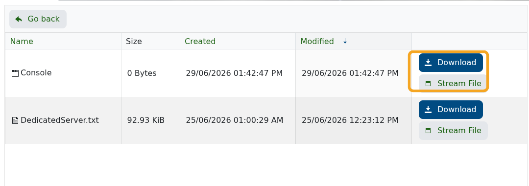 Empyrion Log Viewer showing server logs