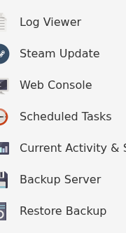 Euro Truck Simulator 2 Steam Update and backup actions in TCAdmin