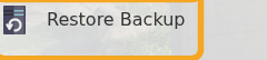 Satisfactory control panel Restore Backup button