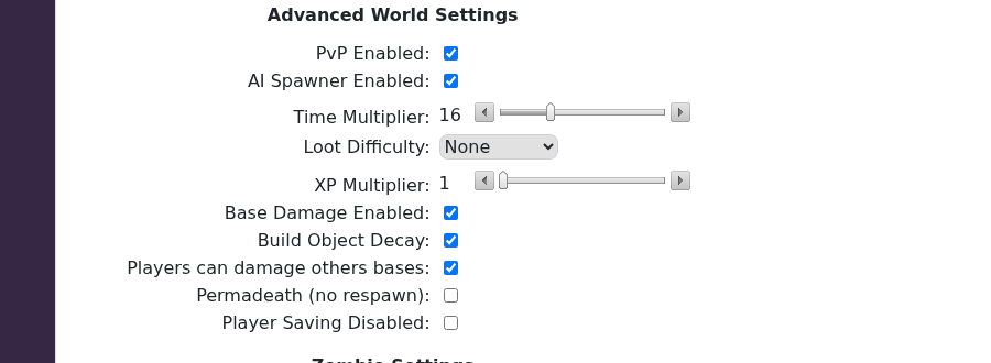 Vein Advanced World Settings in Engine.ini