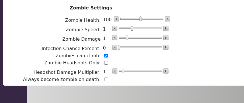 Vein Zombie Settings in Engine.ini